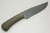 Winkler Knives - Field Knife - 80CRV2 Steel - Flat Grind - Green Laminate Handle - Tapered Tang