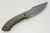 Winkler Knives - Knight Everycarry - 80CRV2 Steel - Flat Grind - Green Canvas Micarta Handle