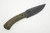 Winkler Knives - Woodsman - 80CRV2 Steel - Flat Grind - Green Laminate Handle