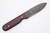 LT Wright Knives Bushcrafter HC - High Saber Grind - Double Red Canvas Micarta - Matte Finish