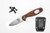 ESEE Knives Xancudo - XAN1-006, - S35VN Steel - Stone Washed Finish - Orange and Black G10 3D Handle with Hole - Black Sheath