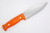 LT Wright Knives Illuminous 5 - 3V Steel - Scandi Grind - Orange G10 - Black Liners - Matte Finish