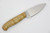 LT Wright Knives Patriot - A2 Tool Steel - Flat Grind - Natural Curly Maple Handle - Matte Finish - 2 / FREE Black Liners!