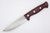 LT Wright Knives Forest Trail - A2 Steel - Scandi Grind - Double Red Canvas Micarta Handle - Matte Finish