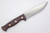 LT Wright Knives Forest Trail - A2 Steel - Scandi Grind - Double Red Canvas Micarta Handle - Matte Finish