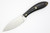 LT Wright Knives Large Northern Hunter - AEB-L Steel - Saber Grind - Black Canvas Micarta - Polished Finish