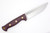 LT Wright Knives Forest Trail - A2 Steel - Saber Grind - Double Red Canvas Micarta Handle - Leather Sheath