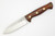 LT Wright Knives Forest Trail - A2 Steel - Saber Grind Spear Point - Desert Ironwood Handle - Polished Finish - Leather Sheath - 2 / FREE Black Liners!