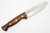 LT Wright Knives Forest Trail - A2 Steel - Saber Grind Spear Point - Desert Ironwood Handle - Polished Finish - Leather Sheath - 2 / FREE Black Liners!