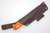 LT Wright Knives Bushcrafter A2 Steel - Scandi Grind - Orange G10 Handle - Black Liners - Polished Finish