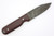LT Wright Knives Bushcrafter HC - Saber Grind - Clip Point - Double Red Canvas Micarta - Matte Finish