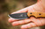 TOPS Knives 3PR-02 - 3 Pointer Fixed Blade Knife, Tan Canvas Micarta Handle, Kydex Sheath
