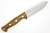 LT Wright Knives Forest Trail - A2 Steel - Scandi Grind - Spear Point -Bocote Handle - Polished Finish - 2 - FREE Black Liners!