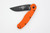 Ontario RAT Model 2 Folding Knife, 3" Stainless Black Blade, Orange Nylon Handle - 8861OR