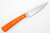 LT Wright Knives Coyote - A2 Steel - Flat Grind - Orange G10 Handle - Matte Finish