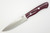 Bark River Knives Aurora II - CPM 3V Steel - Burgundy Canvas Micarta Handle