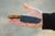 TOPS Knives  Mini Scandi Knife 2.5 - MSK-2.5 - Black Traction Coated Blade - Tan Canvas Micarta