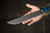 TOPS Knives Dicer 10 Slicer Knife - Tumble Finish - 10" Blade - CPM S35VN Steel - Black Canvas Micarta/Blue and Black G10 Handle