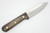 LT Wright Knives Genesis - A2 Steel - Saber Grind - Dark Curly Maple - Polished Finish - 4 - FREE Black Liners!