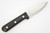 LT Wright Knives Genesis - AEB-L Stainless Steel - Scandi Grind - Black Canvas Micarta - Orange Liners - Matte Finish