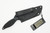 TOPS Knives Unzipper UNZ-01 - Black Traction Coating - 4.25" Blade - 1095 Carbon Steel - Black G10 Handle