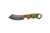 TOPS Knives: Viking Tactics Patriot, VTAC-03 Fixed Blade Knife w/ Tan and Green Canvas Micarta Handle, Kydex Sheath