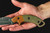 TOPS Knives: Viking Tactics Crusader, VTAC-02 Fixed Blade Knife w/ Tan and Green Canvas Micarta Handle