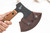 TOPS Knives  - High Impact Axe, HIM-01 - Black Traction Coating w/ Tan Canvas Micarta Handle, Leather Sheath