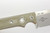 White River Knives Firecraft FC7 - Green Canvas Micarta Handle w/ Orange Liner