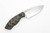 White River Knives GTI 3 - Black and Olive Drab Linen Micarta Handle