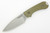 Bradford Knives: Guardian3 - M390 Steel - Drop Point - Sabre/False Edge Grind - Stonewash Blade Finish - OD Green Textured G10 Handle