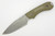 Bradford Knives: Guardian4, 3D - M390 Steel - Drop Point - Sabre/False Edge Grind - Stonewash Blade Finish - 3D OD Green Canvas Micarta Handle