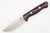 Bark River Knives Bravo-1 - A2 Steel - High Saber Grind - Burgundy Canvas Micarta Handle - Polished Finish