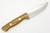 Bark River Knives Bravo-1 Rampless- A2 Steel - High Saber Grind - Natural Canvas Micarta Handle - Polished Finish