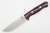 Bark River Knives Bravo-1.25 LT Rampless - CPM 3V Steel -Burgundy Canvas Micarta Handle - Polished Finish