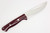 Bark River Knives Bravo-1.25 LT Rampless - CPM 3V Steel -Burgundy Canvas Micarta Handle - Polished Finish