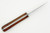 LT Wright Knives Great Plainsman - Saber Grind - D2 Steel - Bocote Handle - Polished Finish / FREE BLACK LINERS! - 5A