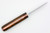 LT Wright Knives Next Gen - AEB-L Stainless Steel - High Scandi Grind - Cocobolo - Orange Liners - Polished Finish - 1A