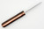 LT Wright Knives Next Gen - AEB-L Stainless Steel - High Scandi Grind - Cocobolo - Orange Liners - Polished Finish - 2A