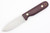 LT Wright Knives Bushcrafter - Flat Grind - Double Red Canvas Micarta Handle - Matte Finish