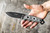 TOPS Knives, COCHISE CO55 Fixed Blade Knife w/ Black Linen Micarta Handle - Tactical Gray Blade, Black Kydex