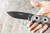 TOPS Knives, COCHISE CO55 Fixed Blade Knife w/ Black Linen Micarta Handle - Tactical Gray Blade, Black Kydex