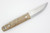LT Wright Knives Pronghorn - O1 Steel - Scandi Grind - Natural Curly Maple Handle - Polished Finish - 1 - FREE Black Liners!