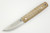 LT Wright Knives Pronghorn - O1 Steel - Scandi Grind - Natural Curly Maple Handle - Polished Finish - 5 - FREE Black Liners!