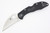 Spyderco Delica 4 Lightweight - C11FPWCBK - Flat Ground - Wharncliffe Blade - Black Fiberglass Reinforced Nylon Handle