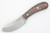 LT Wright Knives Camp MUK - Saber Grind - 3V Steel - Dark Curly Maple - Polished Finish - FREE Black Liners! - 1