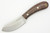 LT Wright Knives Camp MUK - Saber Grind - 3V Steel - Dark Curly Maple - Polished Finish - FREE Black Liners! - 3