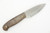 LT Wright Knives Patriot - CPM 3V Steel - Scandi Grind - Dark Curly Maple - 3 / FREE Black Liners!