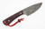 *Christmas Special* LT Wright Knives Companion - 1075 Steel - Flat Grind - Double Red Canvas Jigged Handle - Matte Finish - FREE SOFT CASE!