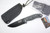 *USED* ESEE Knives 5 - 5PB-002 - 1095 Carbon Steel Black Blade - Gray and Black G10 3D Handle - Black Sheath